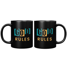 Load image into Gallery viewer, God Rules Black Mug 11oz