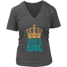 Load image into Gallery viewer, Jesus is King V-Neck