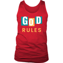Load image into Gallery viewer, God Rules Mens Tank