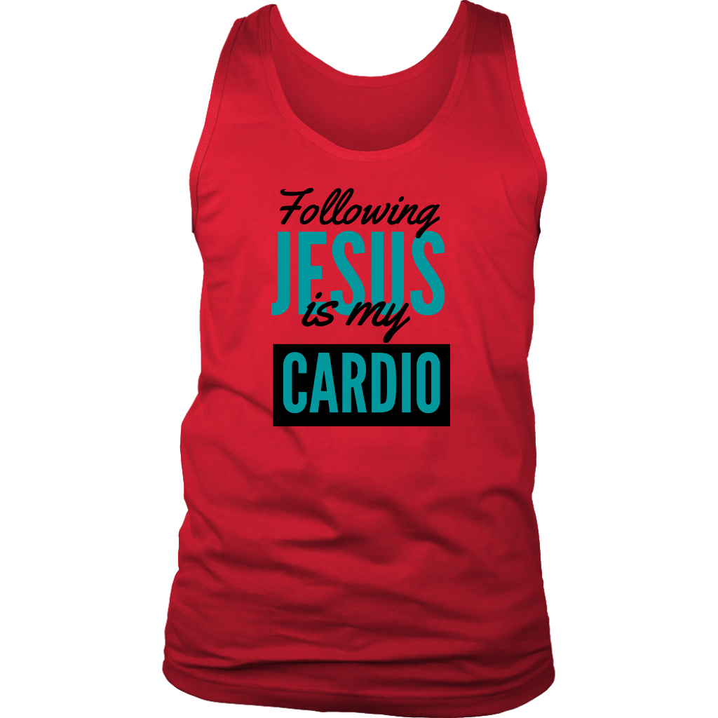 Following Jesus is my Cardio Mens Tank
