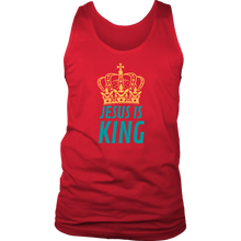 Load image into Gallery viewer, Jesus is King Mens Tank