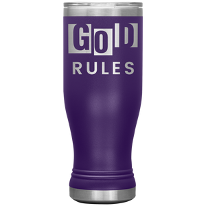 God Rules  Boho 20oz Tumbler