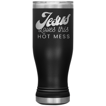 Load image into Gallery viewer, Jesus Loves This Hot Mess Boho Tumbler
