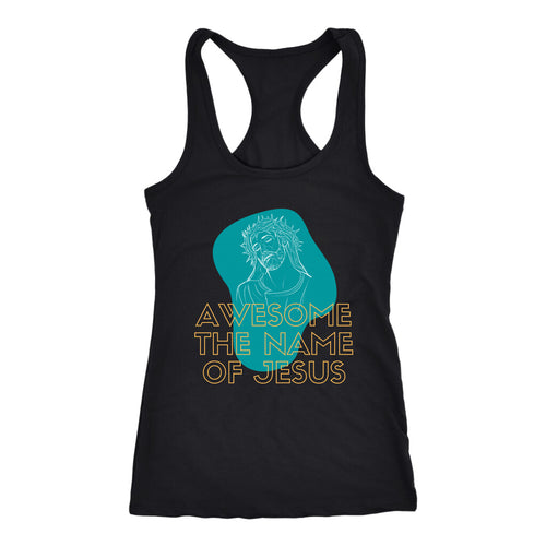 Awesome the Name of Jesus Ladies Tank