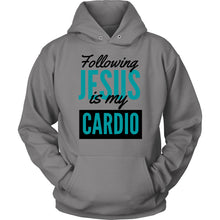 Load image into Gallery viewer, Following Jesus is My Cardio Hoodie