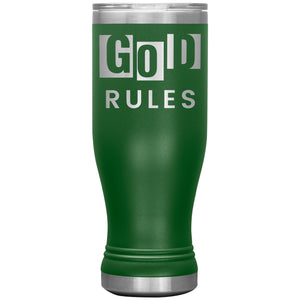 God Rules  Boho 20oz Tumbler