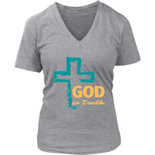 Load image into Gallery viewer, God is Truth V-Neck Tee