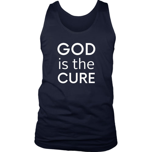 God is the Cure Mens Tank