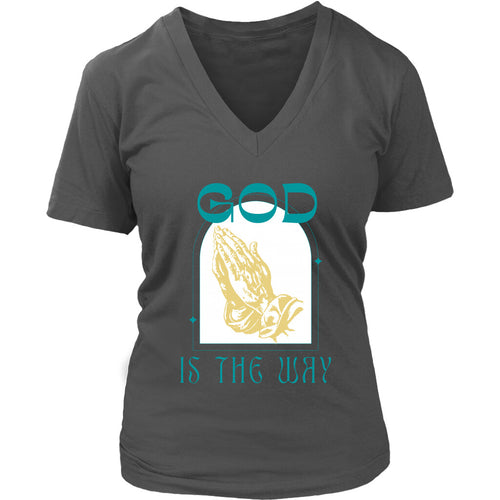 God is the Way V-Neck