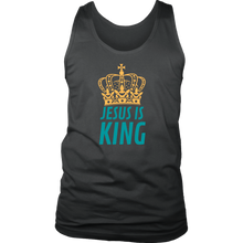 Load image into Gallery viewer, Jesus is King Mens Tank