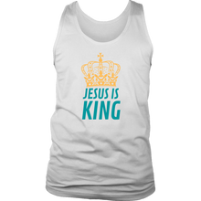 Load image into Gallery viewer, Jesus is King Mens Tank
