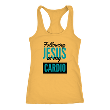 Load image into Gallery viewer, Following Jesus is My Cardio Ladies Tank