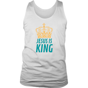 Jesus is King Mens Tank