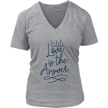 Load image into Gallery viewer, Love is the Answer Ladies V-Neck