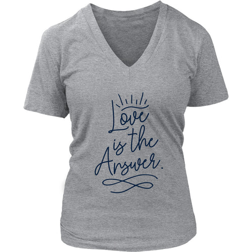 Love is the Answer Ladies V-Neck