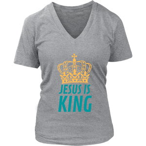Jesus is King V-Neck
