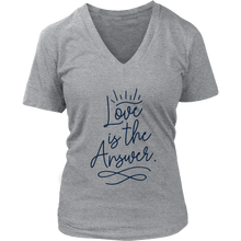 Load image into Gallery viewer, Love is the Answer Ladies V-Neck