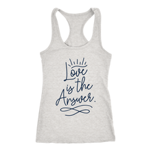 Load image into Gallery viewer, Love is the Answer Ladies Racerback Tank