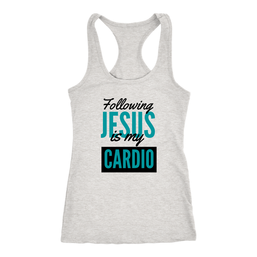 Following Jesus is My Cardio Ladies Tank