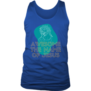 Awesome the Name of Jesus Mens Tank