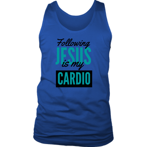 Following Jesus is my Cardio Mens Tank