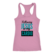 Load image into Gallery viewer, Following Jesus is My Cardio Ladies Tank